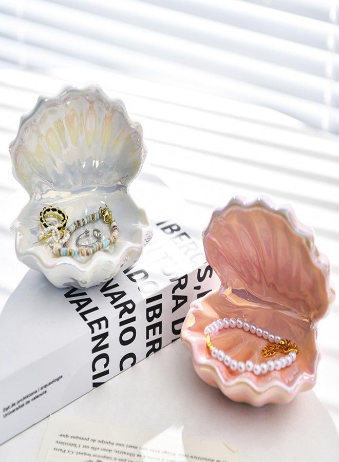 SUSOYAOCHEN Ceramic Jewelry Box,tabletop ornament Trinket Organizer Jewelry Storage Box for Ring Necklace Bracelet Earrings Rings and Accessories (Pink) - Image 5